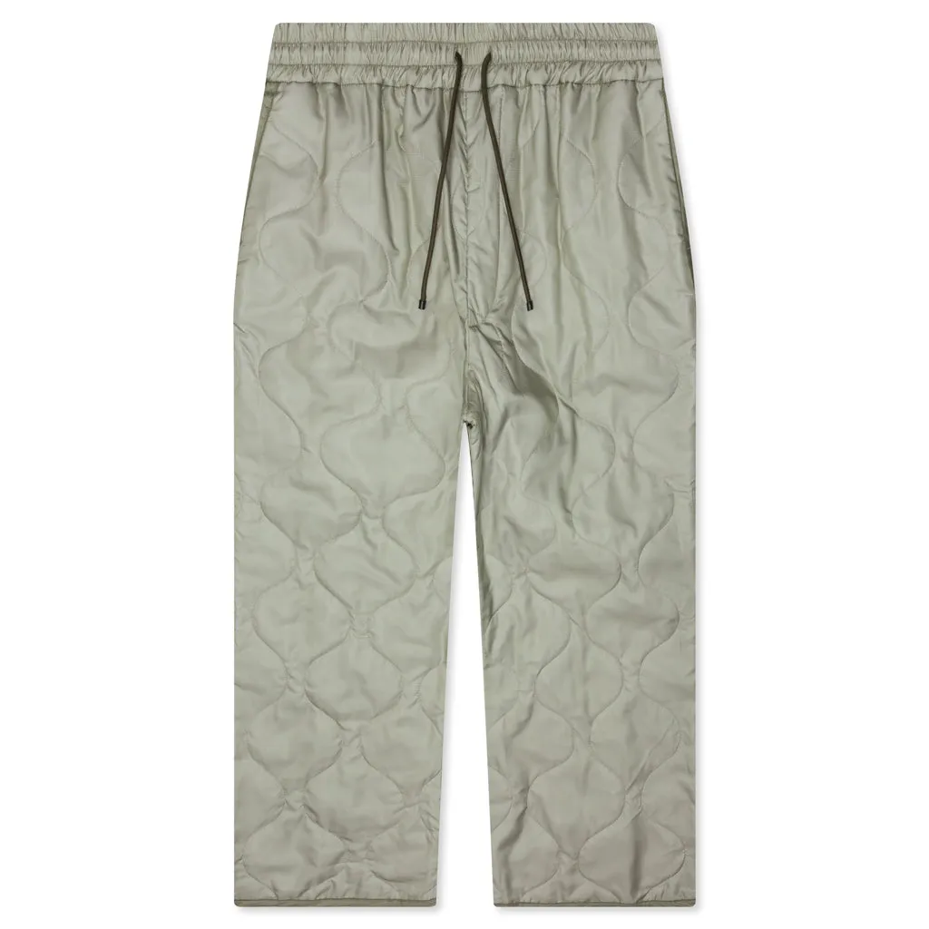 Pleaded Padded Pants - Sand