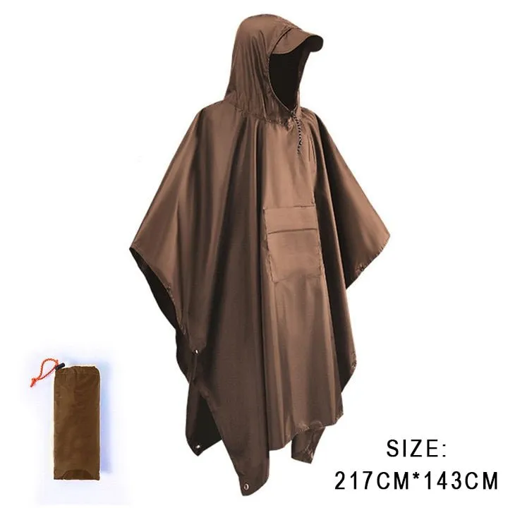 Poncho de pluie 3 en 1 imperméable avec poche centrale Anyoo - TLM181 pocket series