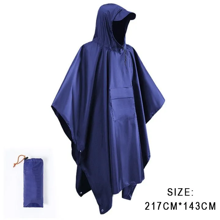 Poncho de pluie 3 en 1 imperméable avec poche centrale Anyoo - TLM181 pocket series