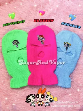 Power Cute Girls Knitted Ski Mask