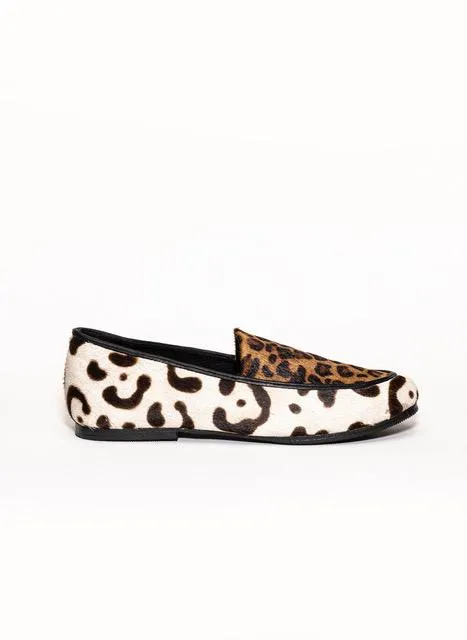 Printed Cowhide Slip-On