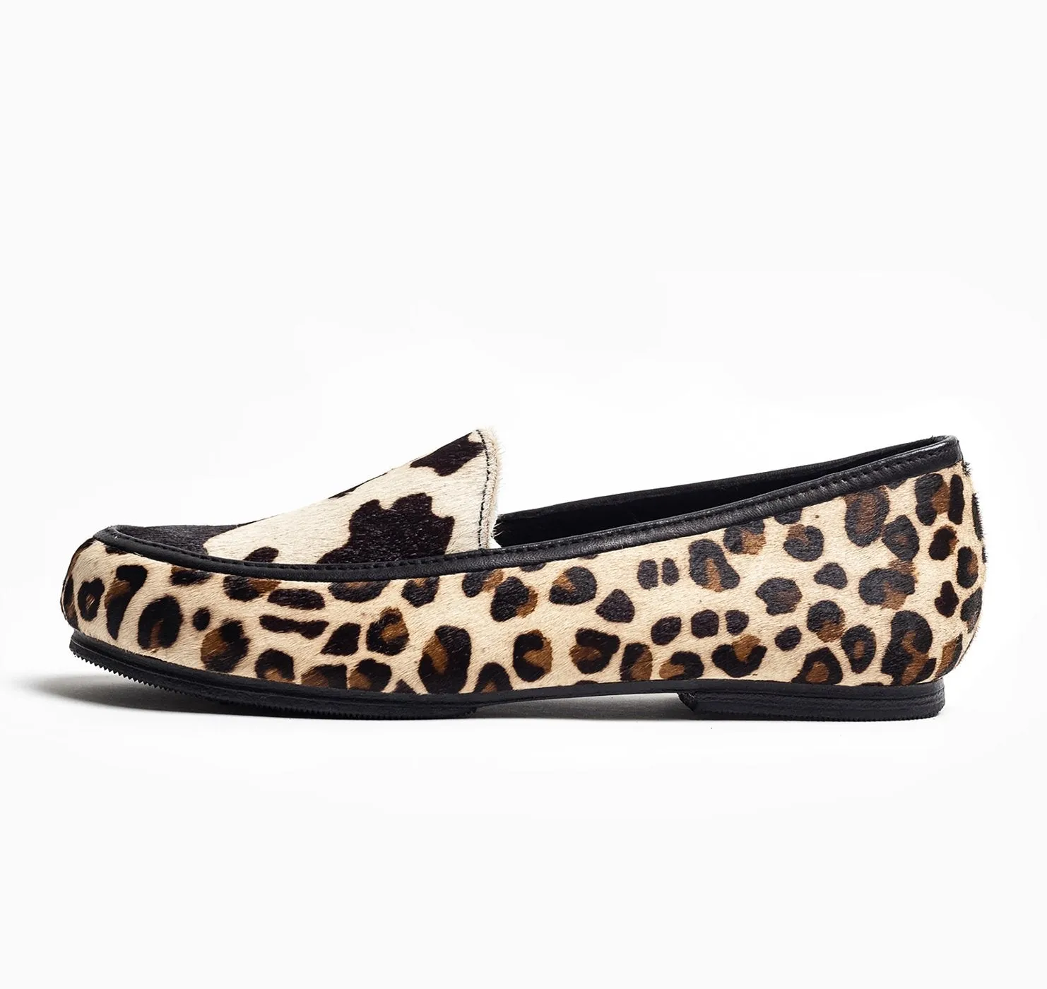 Printed Cowhide Slip-On