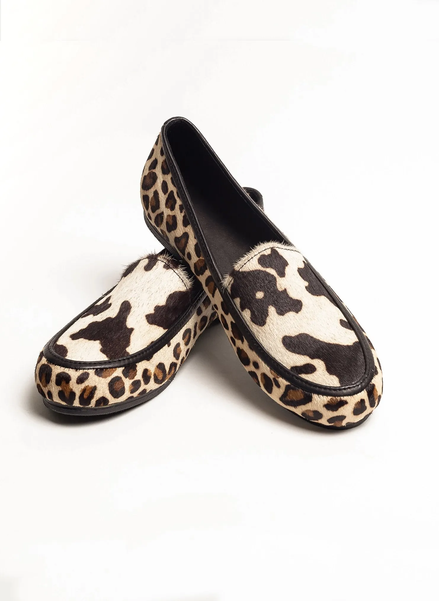 Printed Cowhide Slip-On