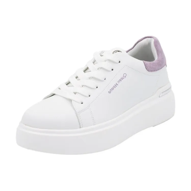 QUEEN HELENA X28 9  Sneakers Donna Platform Bianco Purple