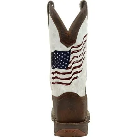 Rebel™ by Durango® Distressed Flag Embroidery Western Boot