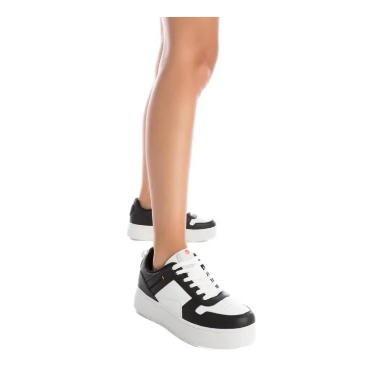 Refresh 171615 Scarpe Donna Sneakers Platform Stringate Bianco Nero