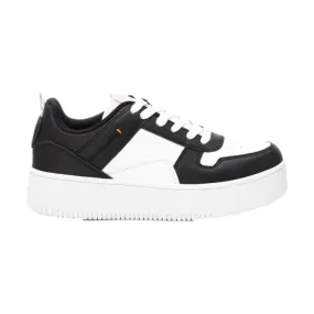 Refresh 171615 Scarpe Donna Sneakers Platform Stringate Bianco Nero