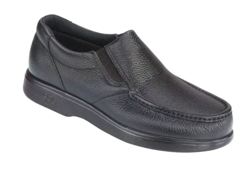 SAS SIDE GORE BLACK SLIP ON