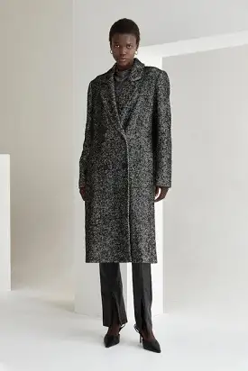 Savannah Brushed Herringbone Coat