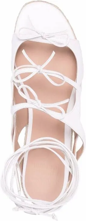 Scarosso x Paula Cademartori Breeze leather sandals White