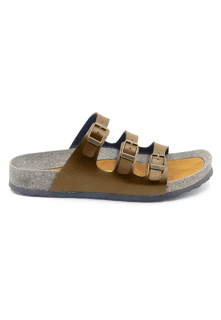 SoleSimple Ely - Camel Leather Sandals & Flip Flops & Slipper