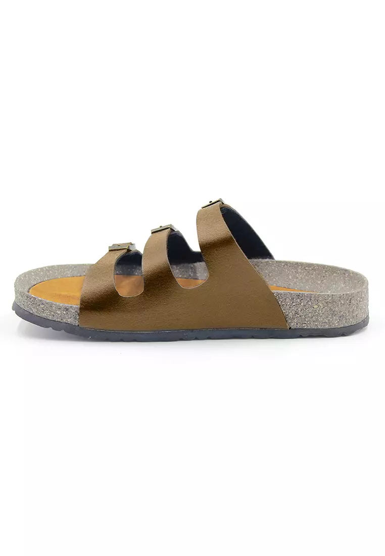 SoleSimple Ely - Camel Leather Sandals & Flip Flops & Slipper