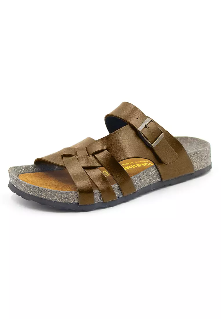 SoleSimple Istanbul - Camel Leather Sandals & Flip Flops & Slipper