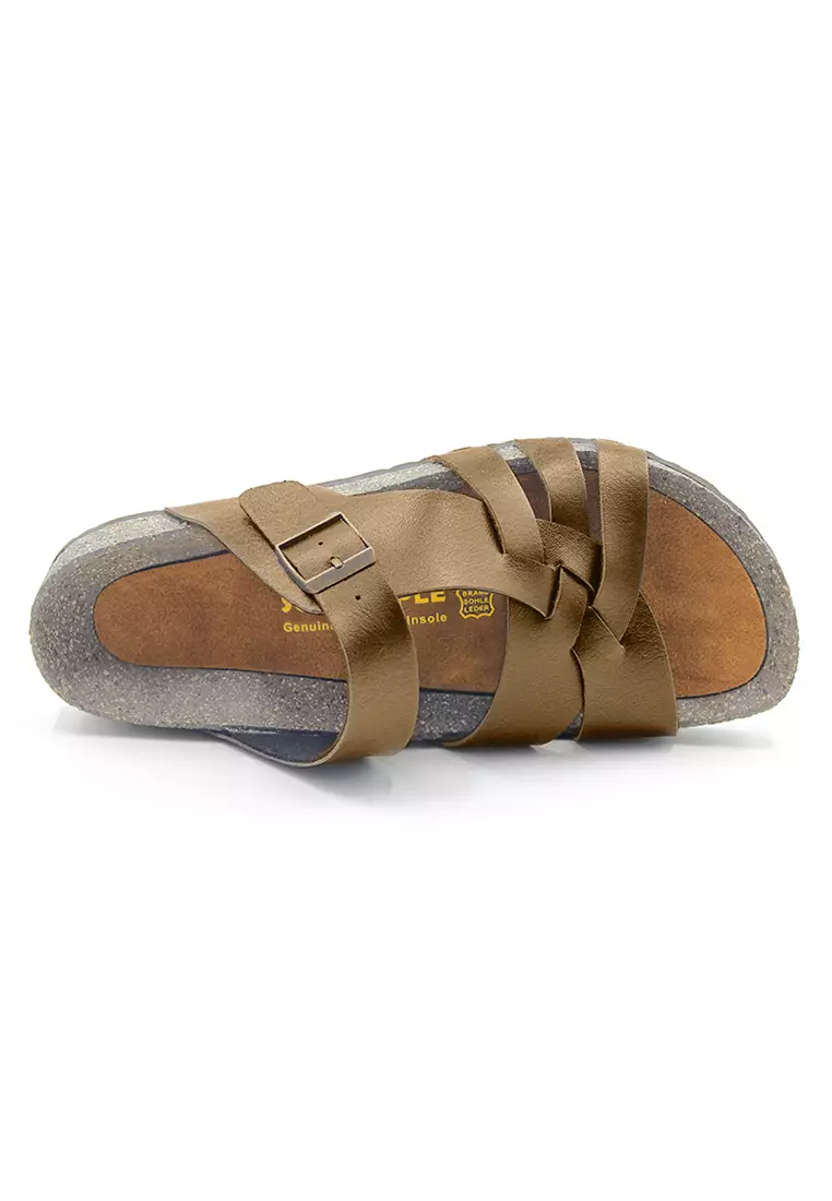 SoleSimple Istanbul - Camel Leather Sandals & Flip Flops & Slipper