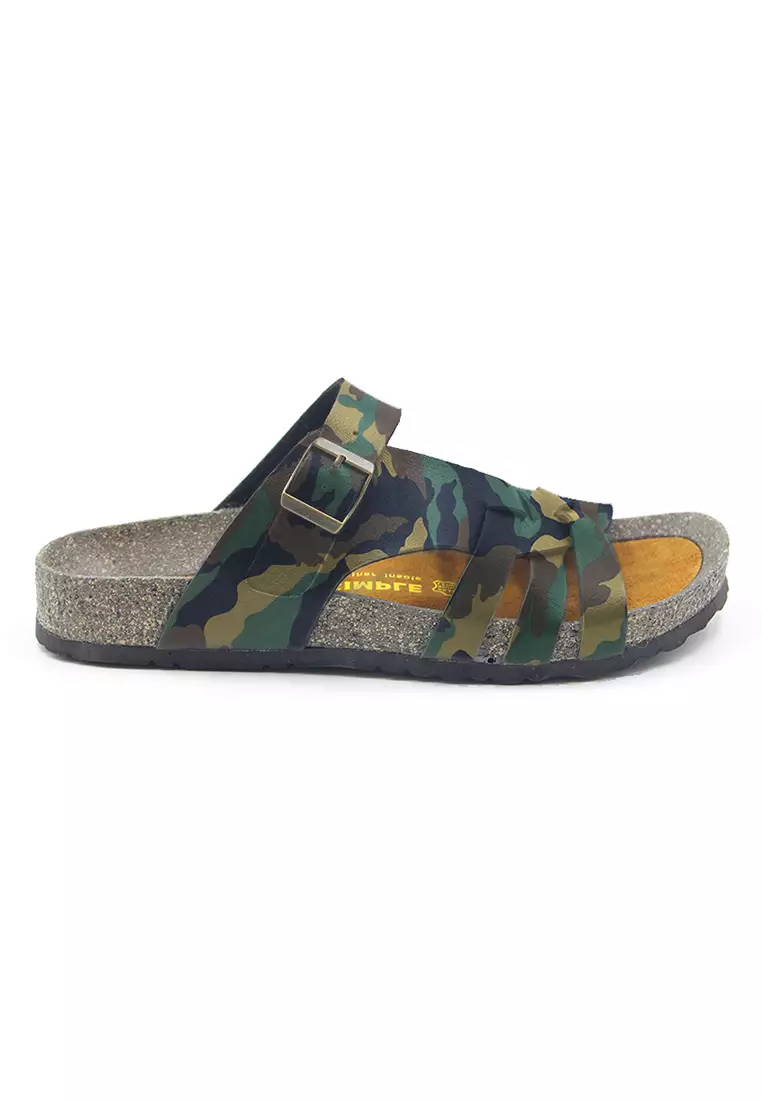 SoleSimple Istanbul - Camouflage Leather Sandals & Flip Flops & Slipper