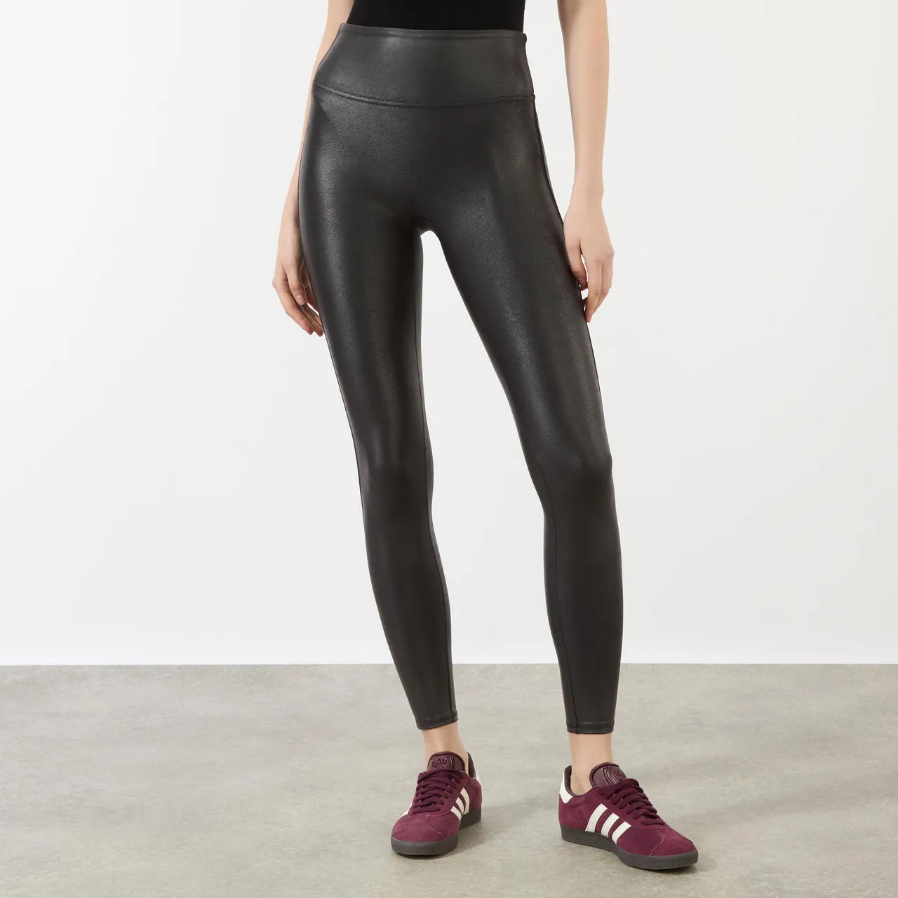 SPANX Faux Leather Leggings Petite - Black