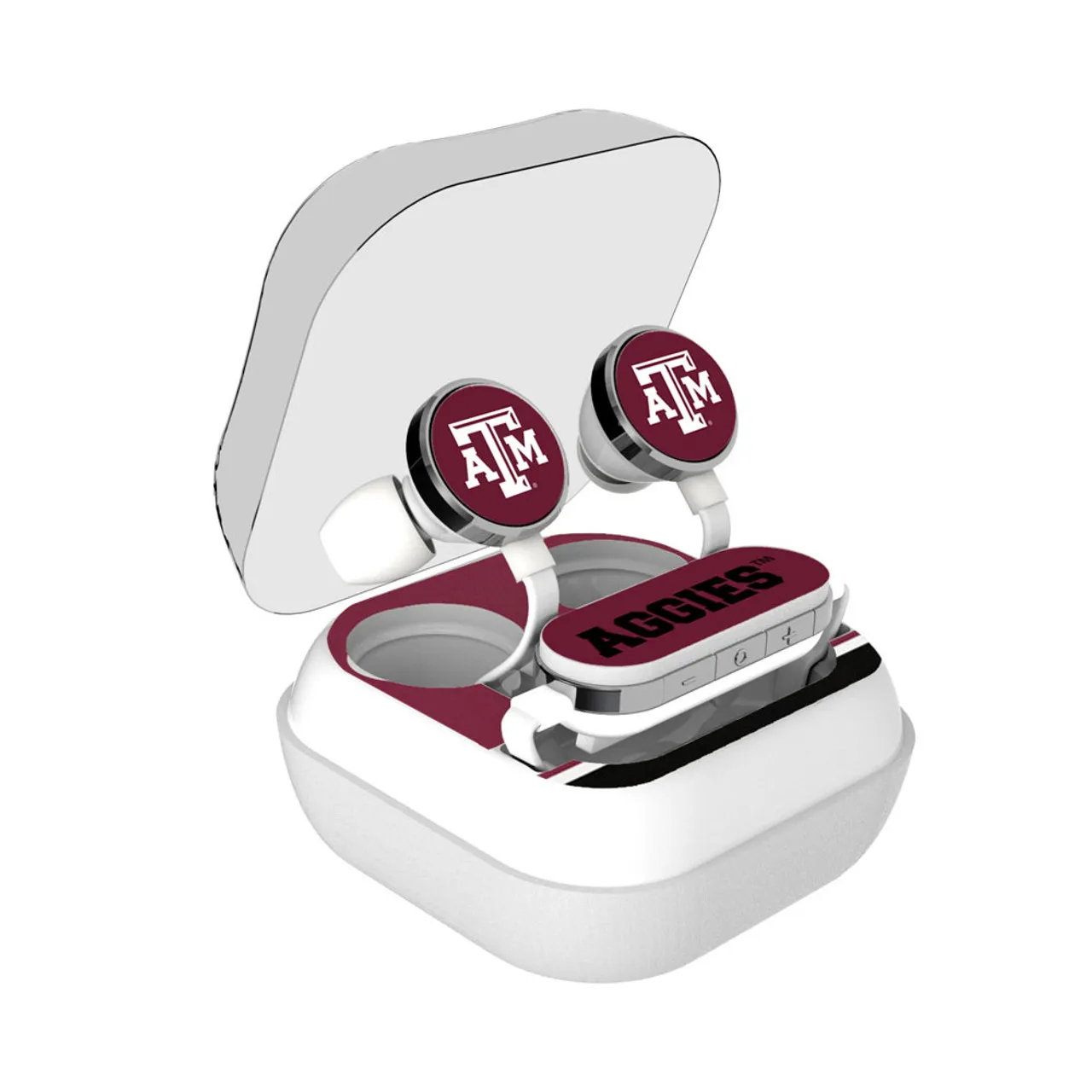 Texas A&M Aggies Stripe Wireless Earbuds