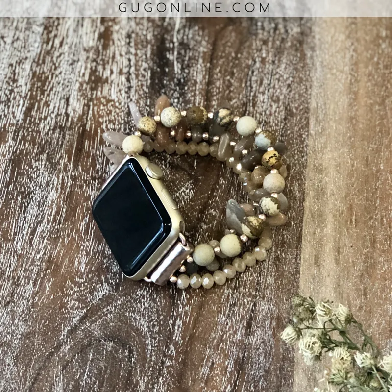 The Gabie | Three Strand Apple Watch Band in Jasper