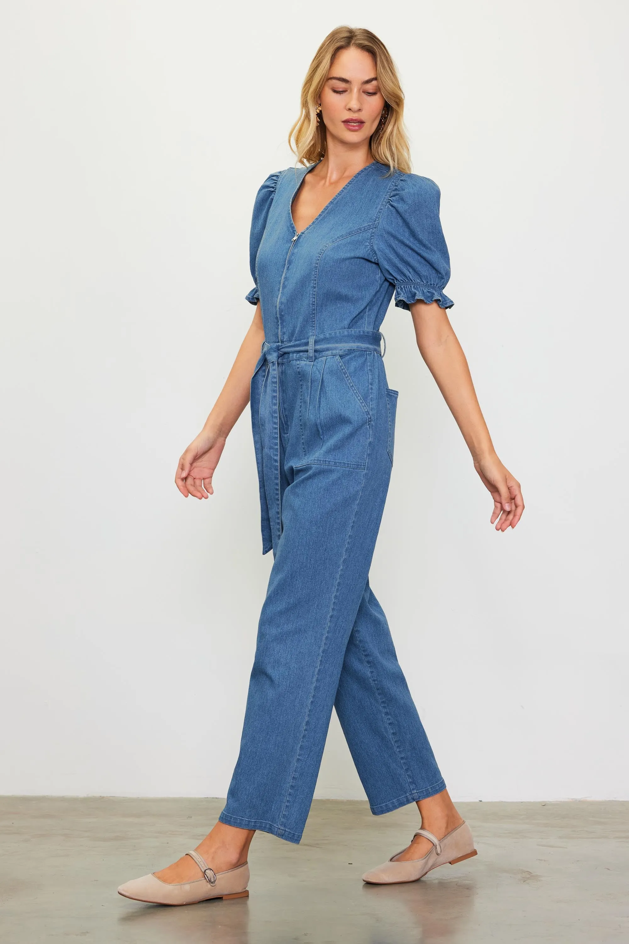 The Sutton Denim Jumpsuit