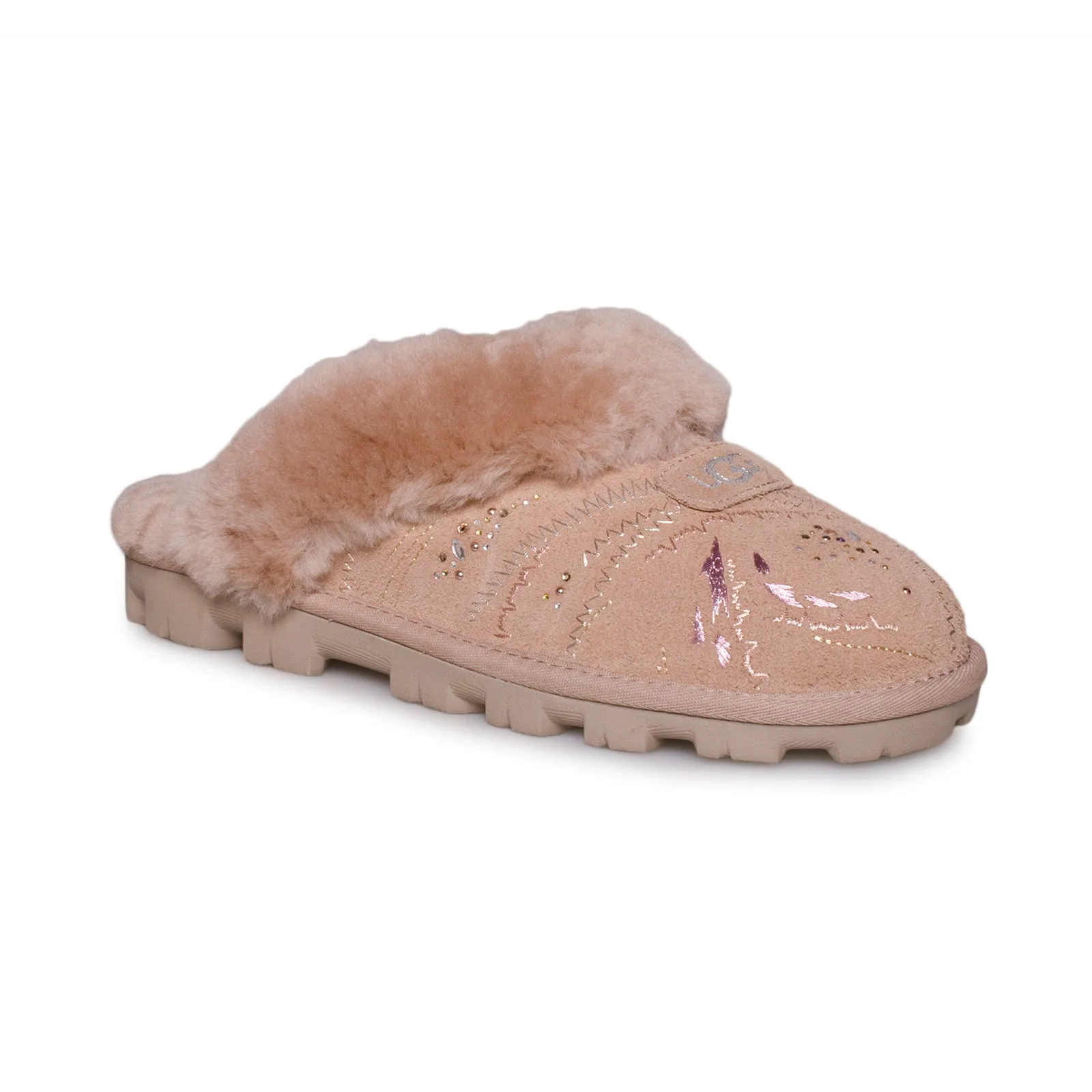 UGG Coquette Gold Burst Beachwood Slippers - Women's