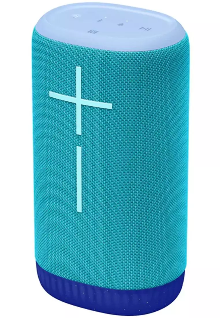 Ultimate Ears Ultimate Ears UE Everboom Rugged Ultra-Portable Bluetooth Speaker with Bassy 360° Immersive Sound, Azure Blue