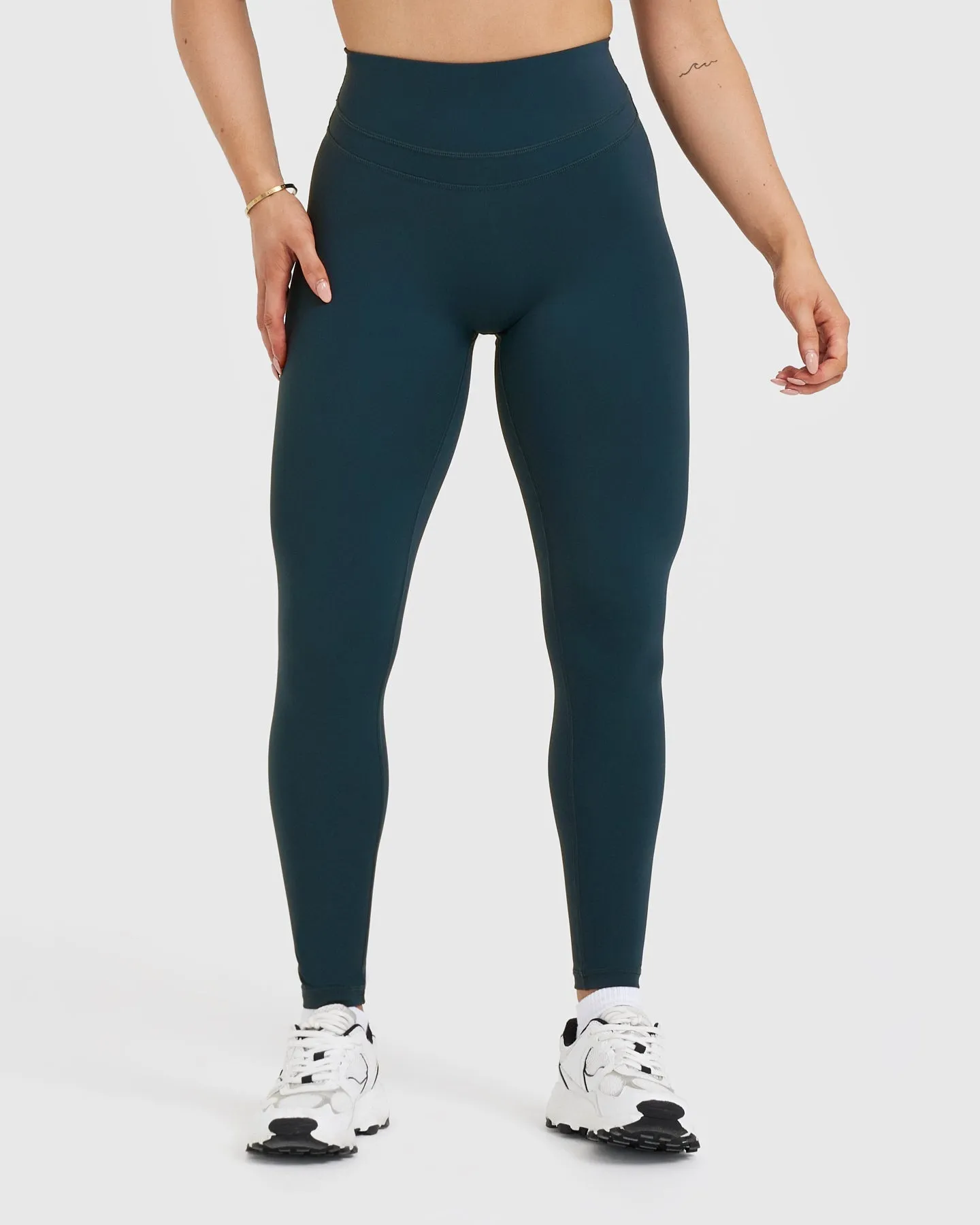 Unified High Waisted Leggings | Oil Blue