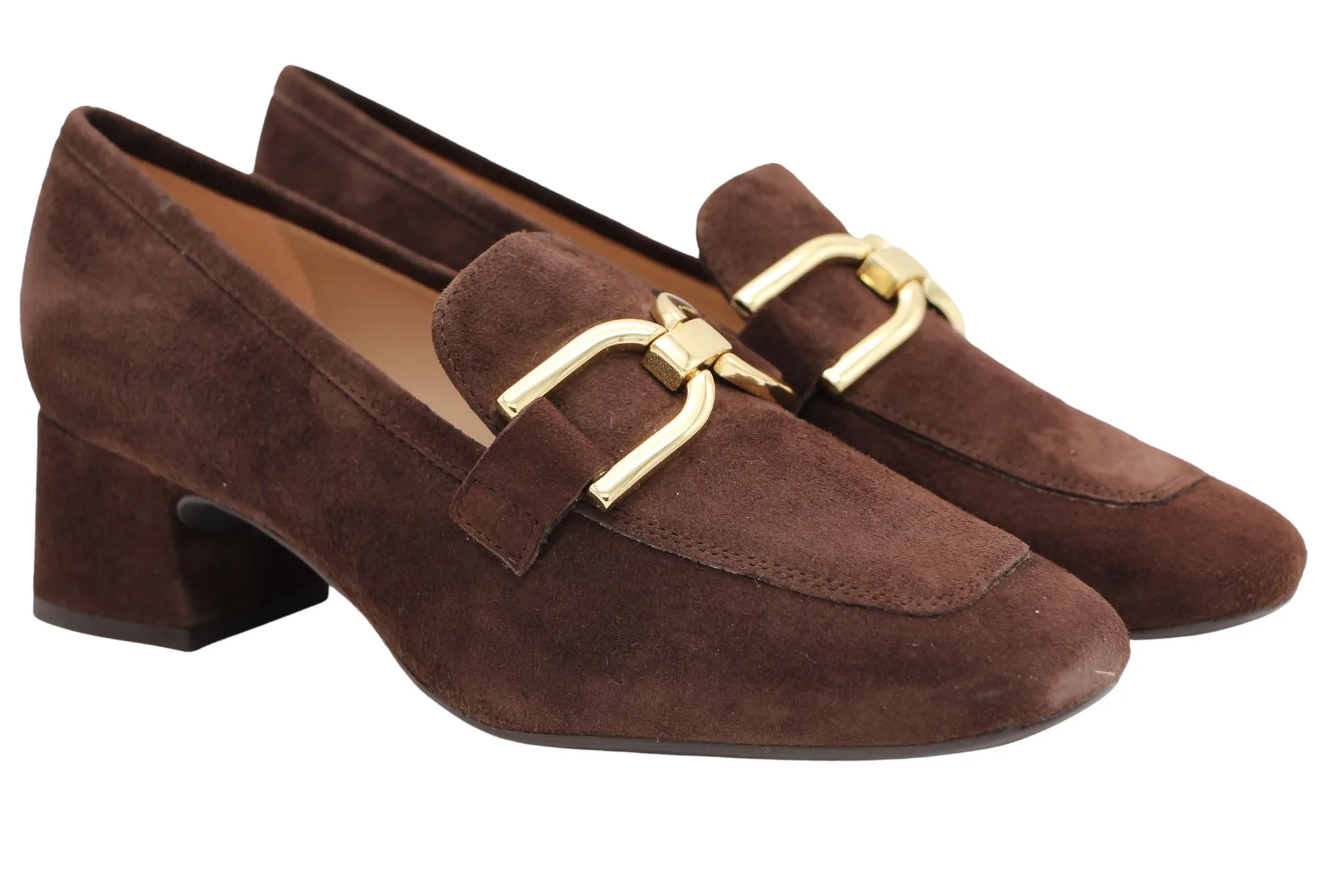 Unisa Losie Brown Heeled Loafer