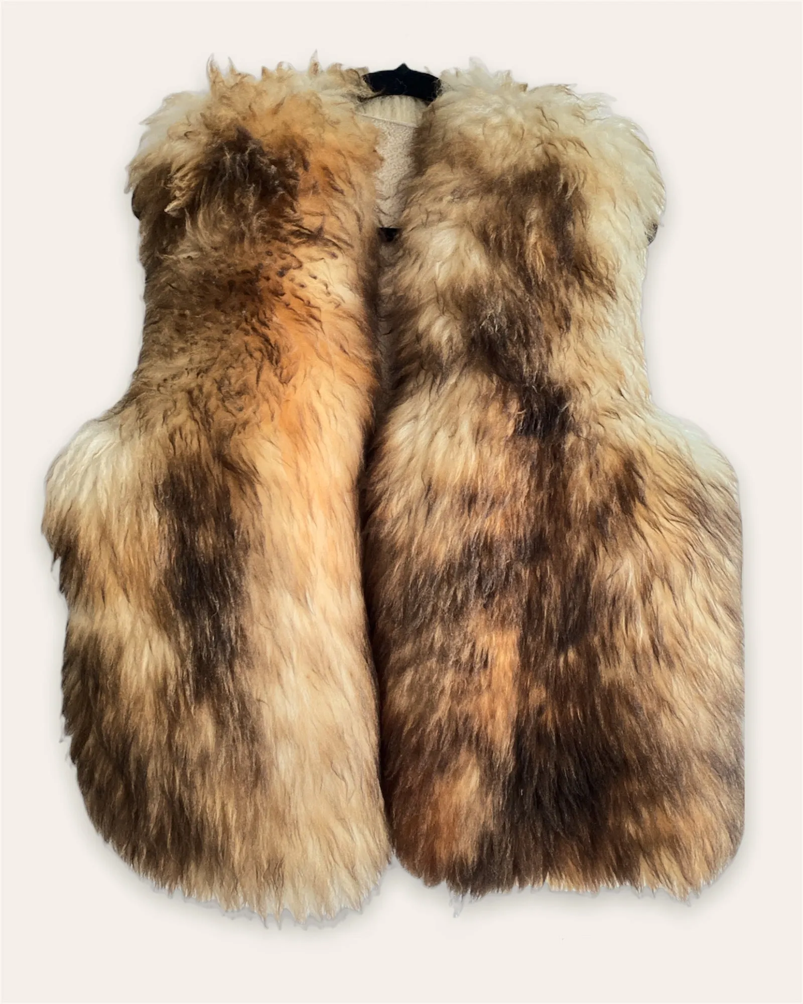 Variegated Shearling Vest