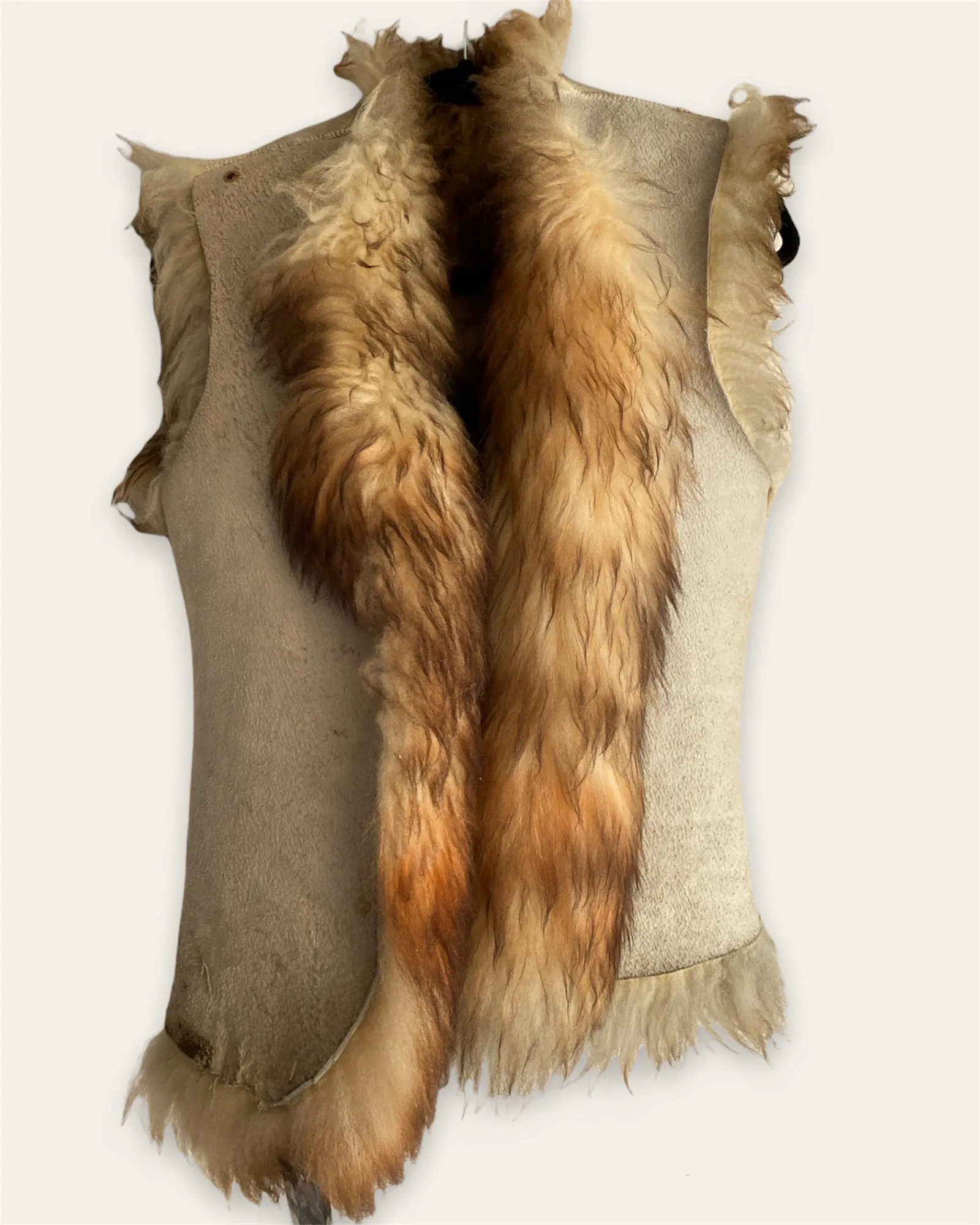 Variegated Shearling Vest