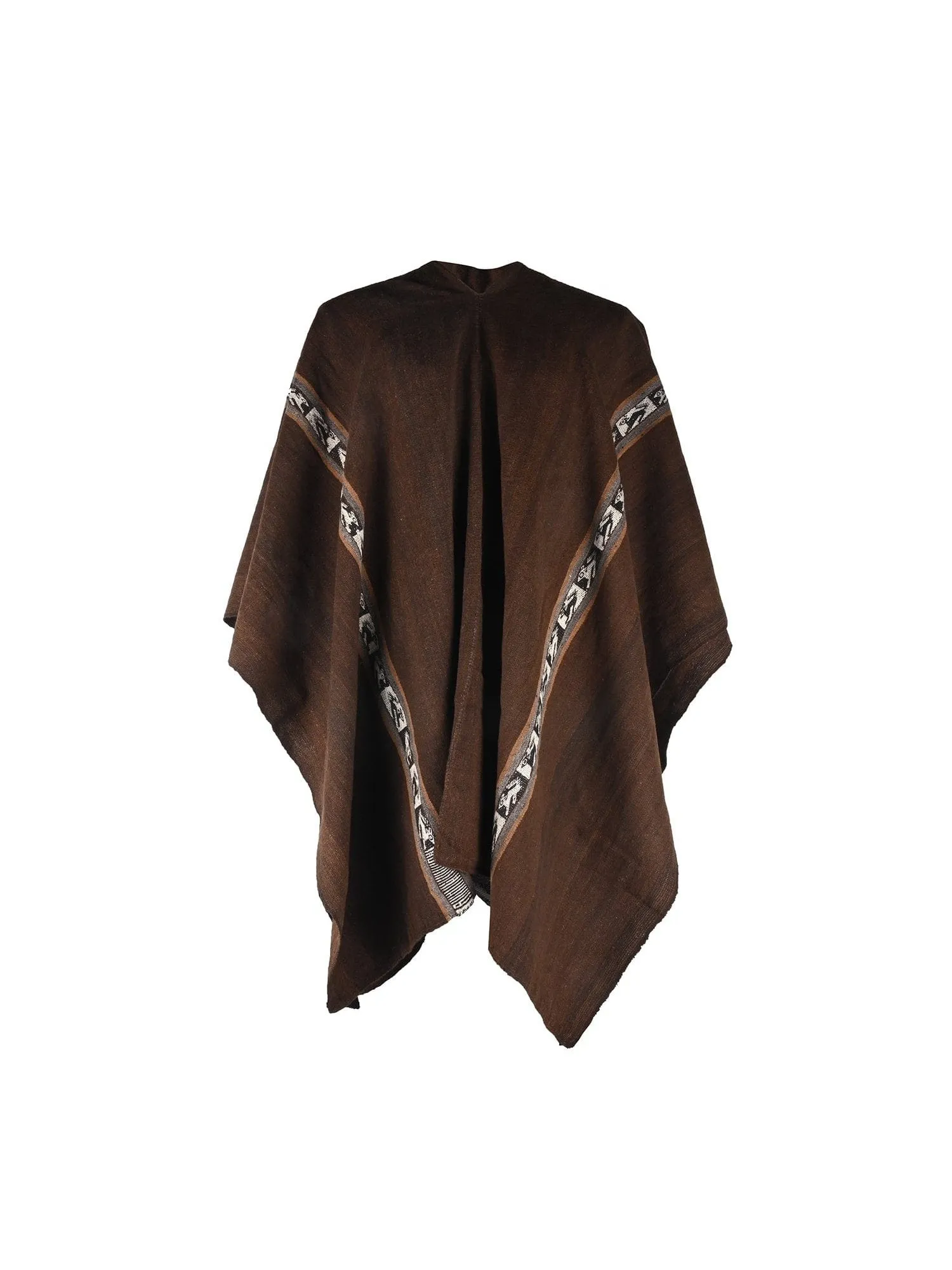 Viscacha Bolivian Llama Wool Poncho