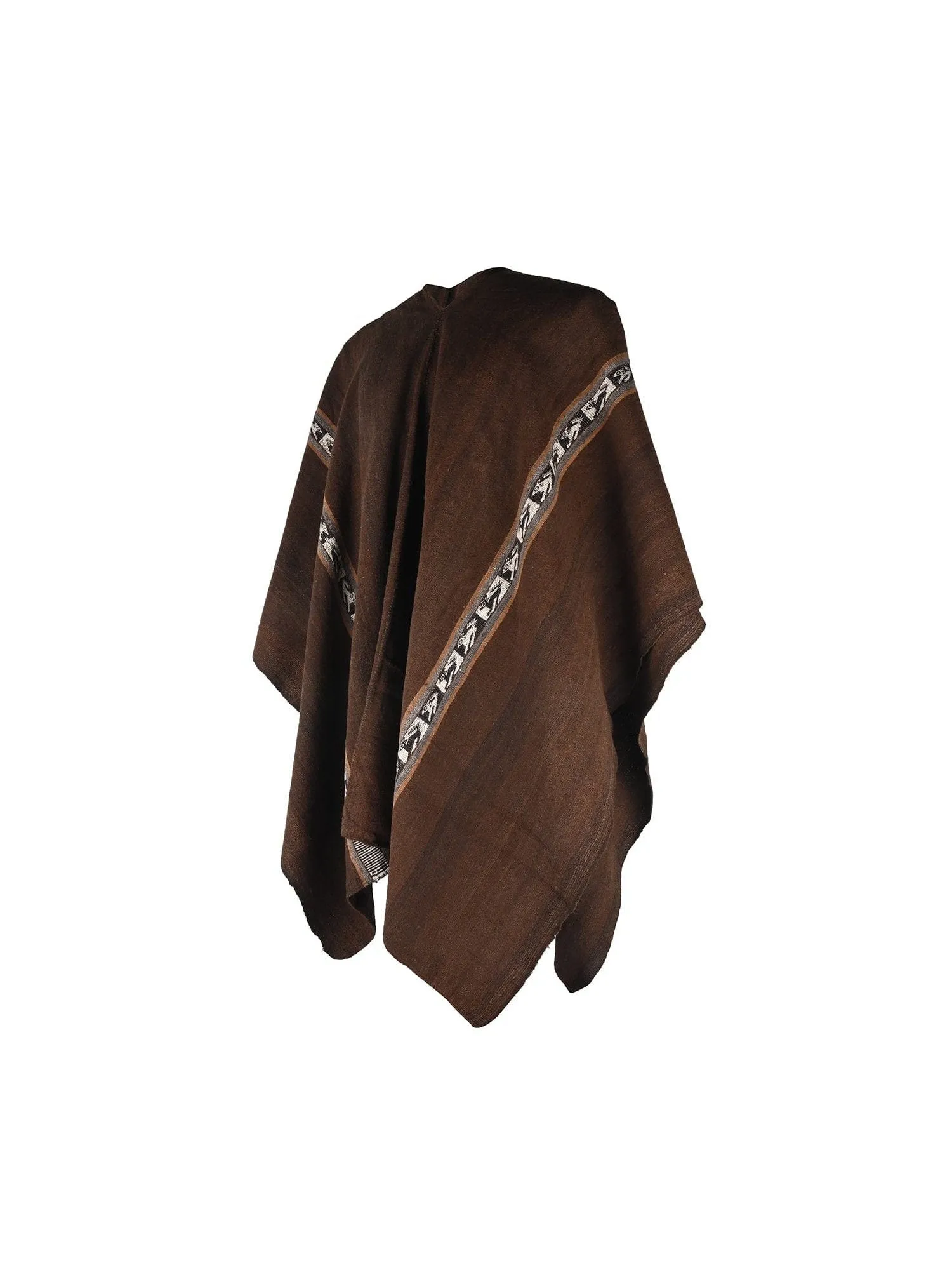 Viscacha Bolivian Llama Wool Poncho