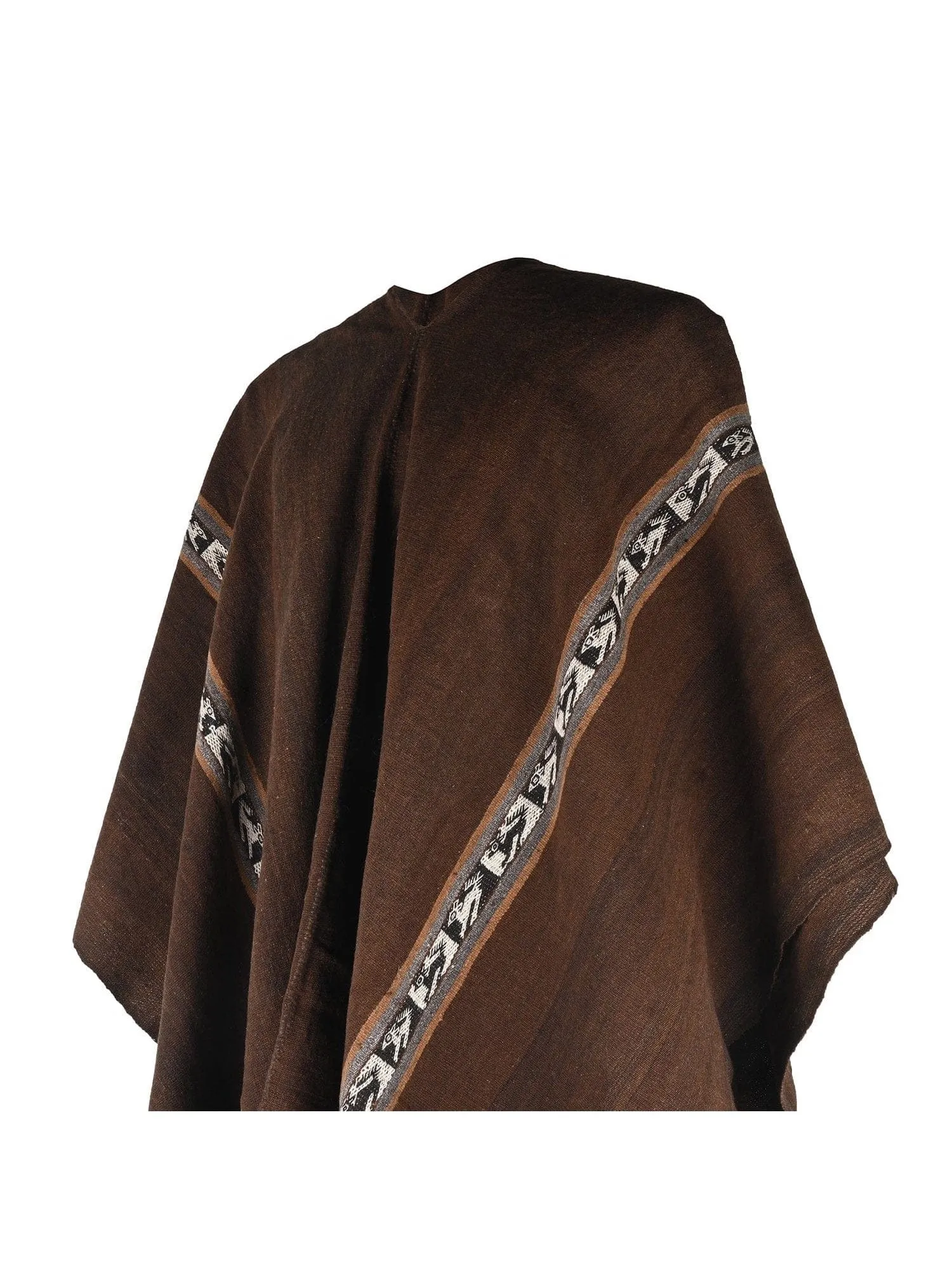 Viscacha Bolivian Llama Wool Poncho