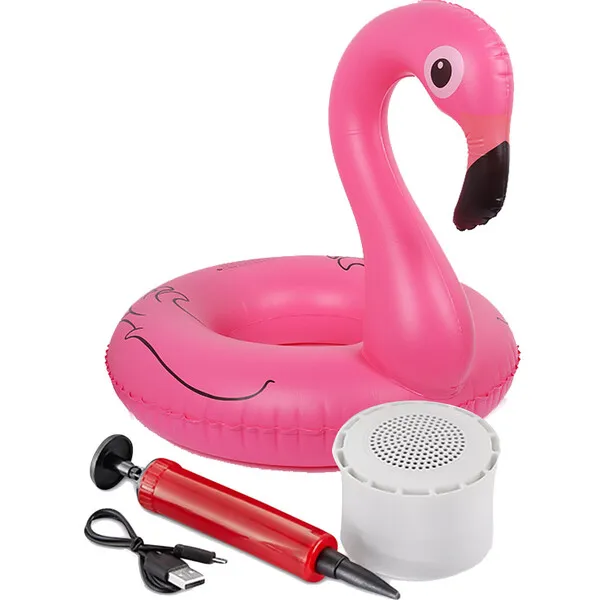 Wireless Express Bluetooth Floating Speaker & Cup Holder - Flamingo