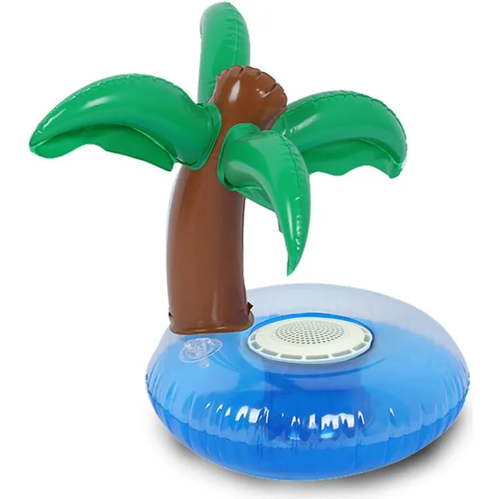 Wireless Express Bluetooth Floating Speaker & Cup Holder - Palm Tree