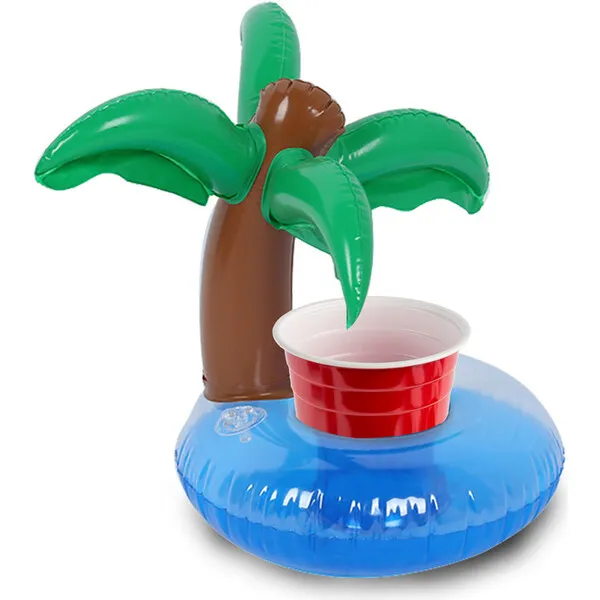 Wireless Express Bluetooth Floating Speaker & Cup Holder - Palm Tree