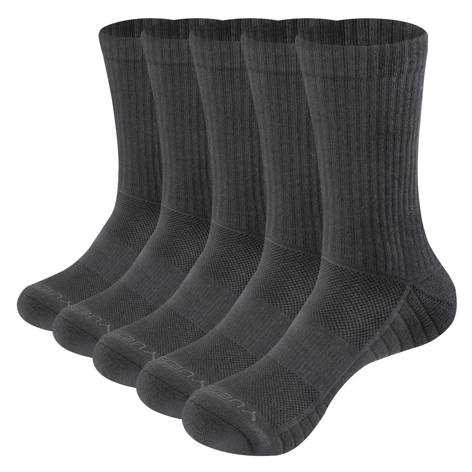 YUEDGE Women's Cotton Casual Crew Socks - 5 Pairs Cute Winter Warm Thick