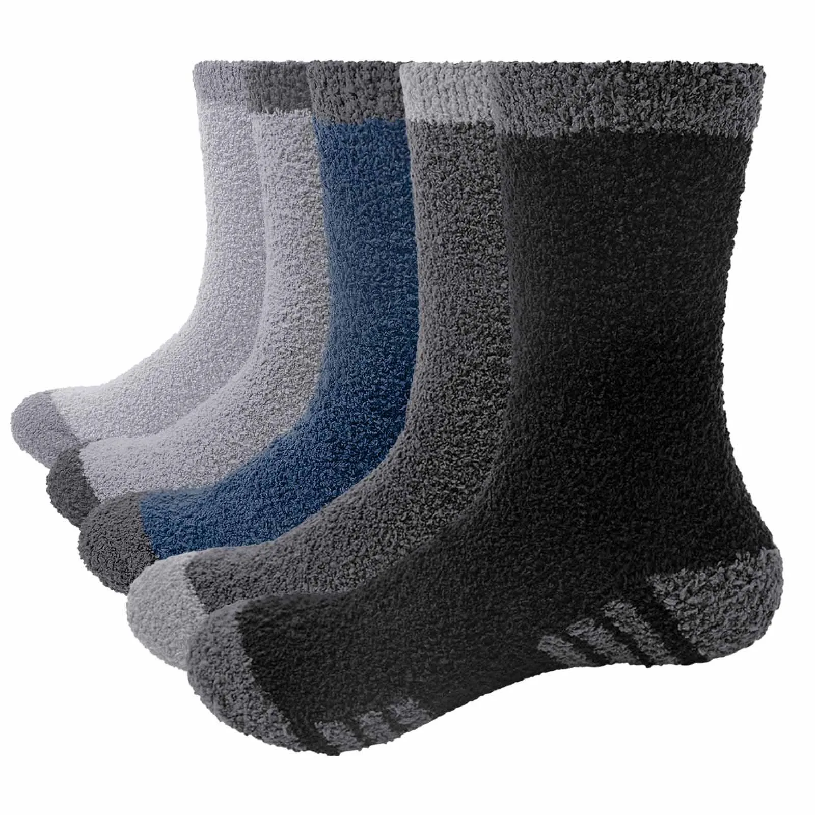 YUEDGE Women's Cotton Casual Crew Socks - 5 Pairs Cute Winter Warm Thick