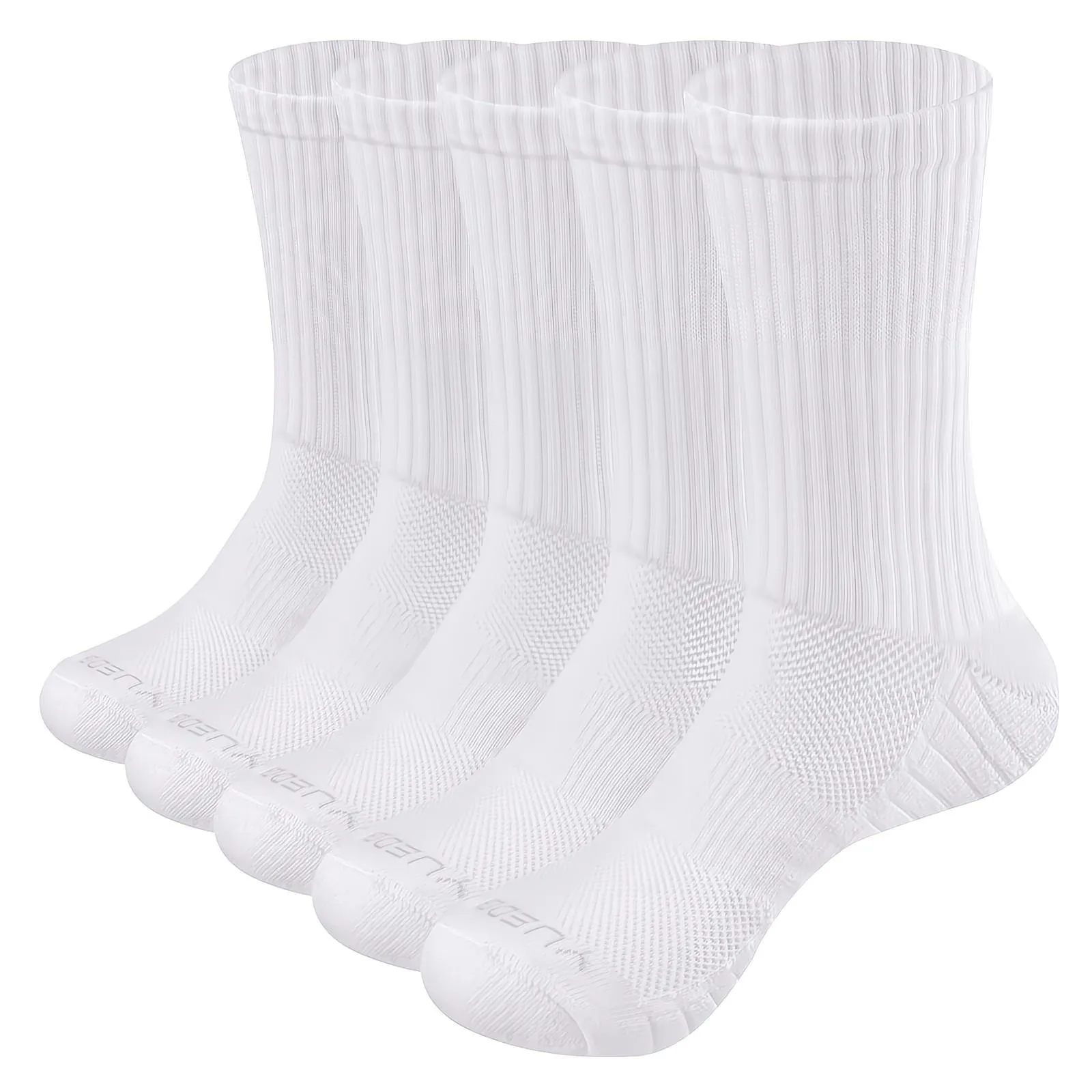 YUEDGE Women's Cotton Casual Crew Socks - 5 Pairs Cute Winter Warm Thick